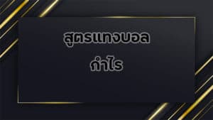 สูตรแทงบอล-กำไร