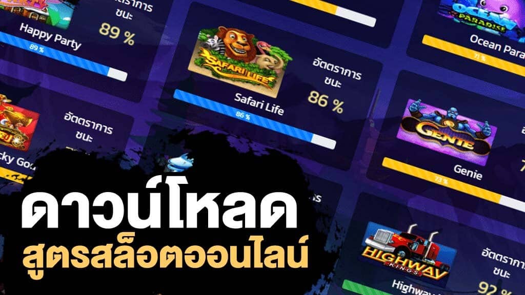 ดาวน์โหลดสูตรสล็อต ฟรี ไม่ต้องสมัคร